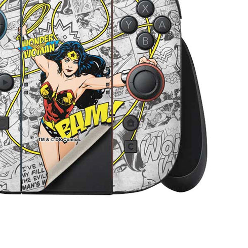 DC Comics Wonder Woman Classic Action Pose Nintendo Switch 2 (2025) Joy-Con Controller Skin