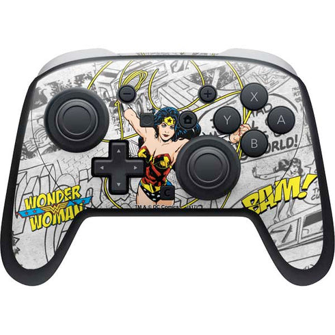 DC Comics Wonder Woman Classic Action Pose Nintendo Switch 2 (2025) Pro Controller Skin