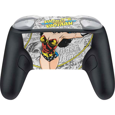 DC Comics Wonder Woman Classic Action Pose Nintendo Switch 2 (2025) Pro Controller Skin