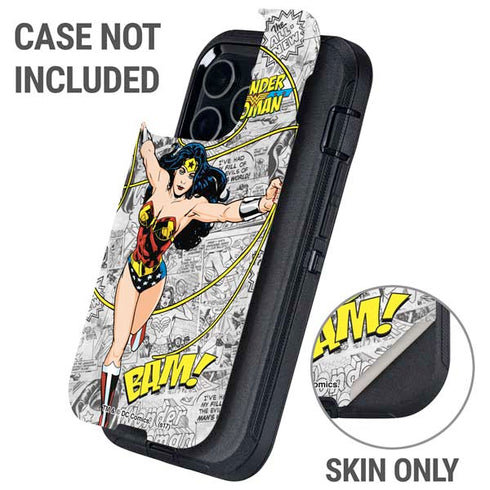 DC Comics Wonder Woman Classic Action Pose Otterbox Defender iPhone Skin
