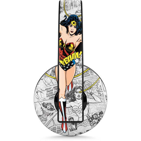 DC Comics Wonder Woman Classic Action Pose PlayStation 4 Gold Wireless Headset Skin
