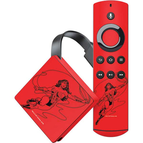 DC Comics Wonder Woman Comic Pop Amazon Fire TV Skin