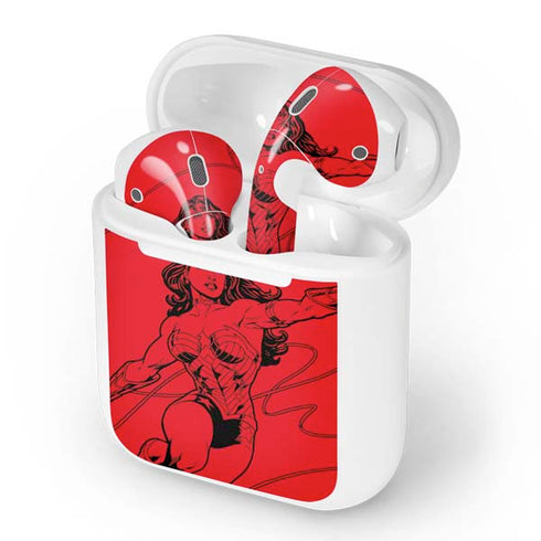DC Comics Wonder Woman Comic Pop Apple AirPods Skin