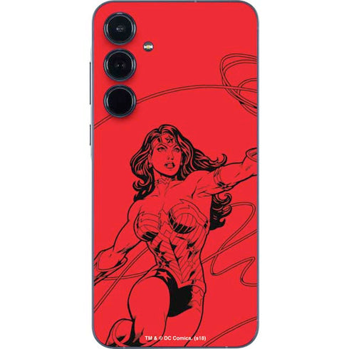 DC Comics Wonder Woman Comic Pop Galaxy A35 5G Skin