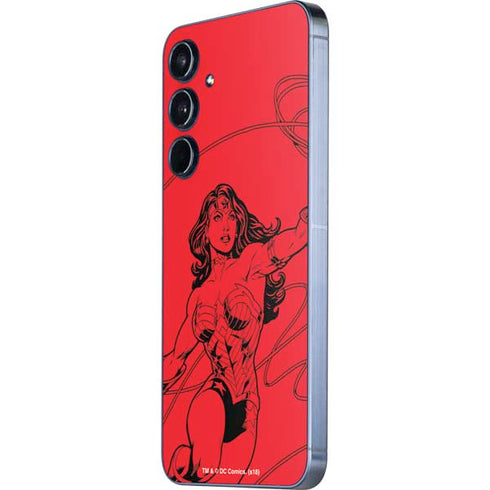 DC Comics Wonder Woman Comic Pop Galaxy A35 5G Skin