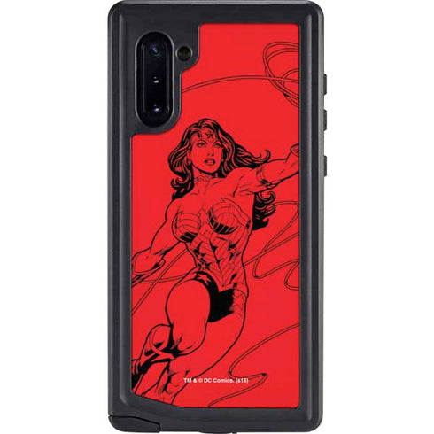 DC Comics Wonder Woman Comic Pop Galaxy Note 10 Waterproof Case