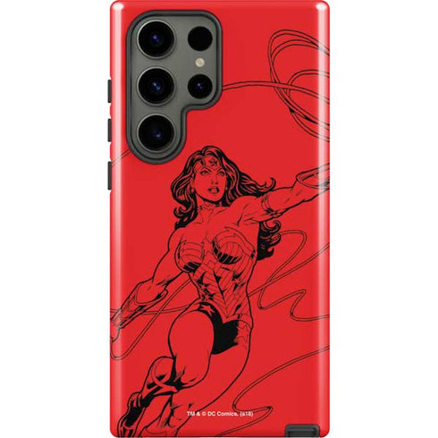 DC Comics Wonder Woman Comic Pop Galaxy S23 Ultra Pro Case