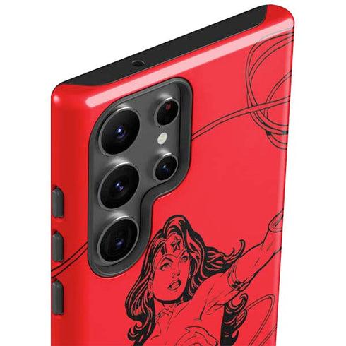 DC Comics Wonder Woman Comic Pop Galaxy S23 Ultra Pro Case