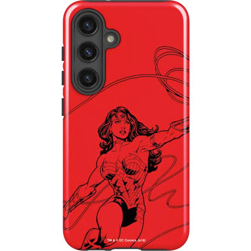 DC Comics Wonder Woman Comic Pop Galaxy S25 Plus Impact Case