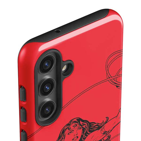 DC Comics Wonder Woman Comic Pop Galaxy S25 Plus Impact Case
