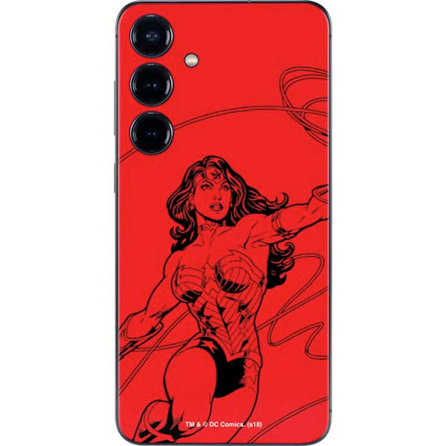 DC Comics Wonder Woman Comic Pop Galaxy S24 Skin