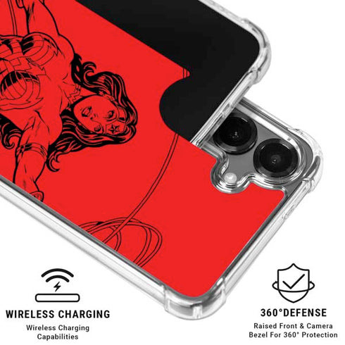 DC Comics Wonder Woman Comic Pop Galaxy S26 Clear Case