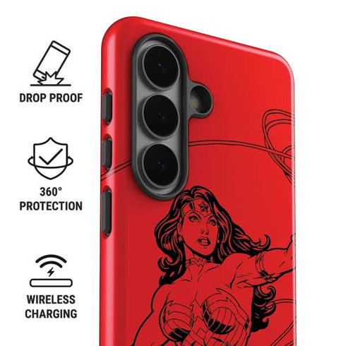 DC Comics Wonder Woman Comic Pop Galaxy S26 Plus Impact Case