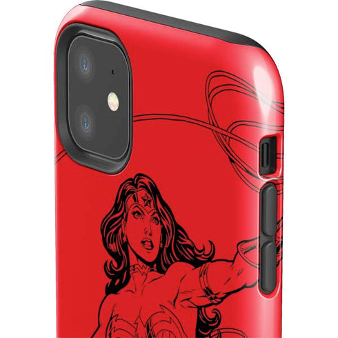 DC Comics Wonder Woman Comic Pop iPhone 11 Impact Case