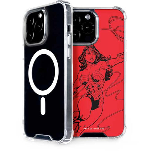 DC Comics Wonder Woman Comic Pop iPhone Cases
