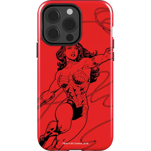 DC Comics Wonder Woman Comic Pop iPhone 15 Pro Impact Case
