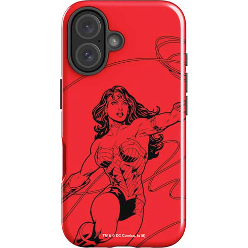 DC Comics Wonder Woman Comic Pop iPhone 16 Impact Case