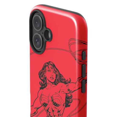 DC Comics Wonder Woman Comic Pop iPhone 16 Plus Impact Case