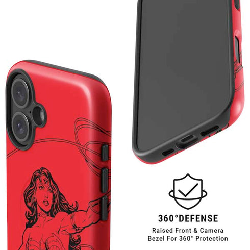 DC Comics Wonder Woman Comic Pop iPhone 16 Plus Magsafe Impact Case
