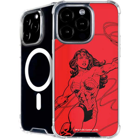DC Comics Wonder Woman Comic Pop iPhone 16 Pro MagSafe Case