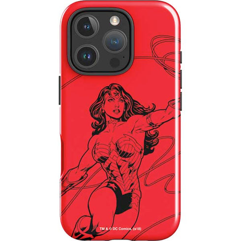 DC Comics Wonder Woman Comic Pop iPhone 16 Pro Max Impact Case