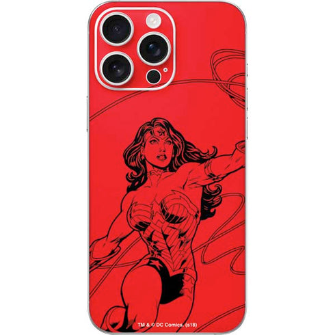 DC Comics Wonder Woman Comic Pop iPhone 16 Pro Max Skin