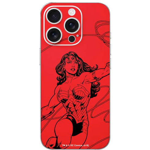 DC Comics Wonder Woman Comic Pop iPhone 16 Pro Skin
