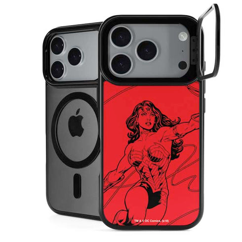 DC Comics Wonder Woman Comic Pop iPhone 18 Pro Kickstand Case