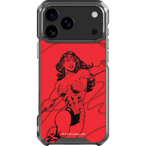 DC Comics Wonder Woman Comic Pop iPhone 18 Pro Max Clear Case
