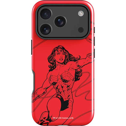 DC Comics Wonder Woman Comic Pop iPhone 18 Pro Max Impact Case