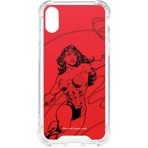 DC Comics Wonder Woman Comic Pop iPhone XS Clear Case