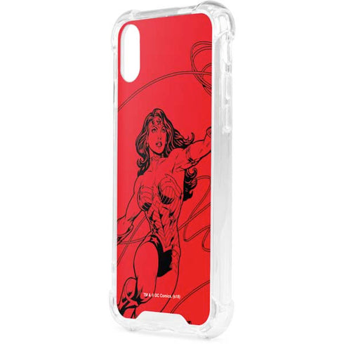 DC Comics Wonder Woman Comic Pop iPhone XS Clear Case