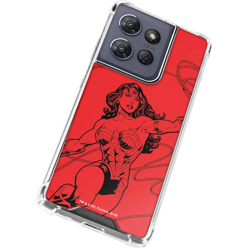 DC Comics Wonder Woman Comic Pop Moto G Play 5G (2025) Clear Case