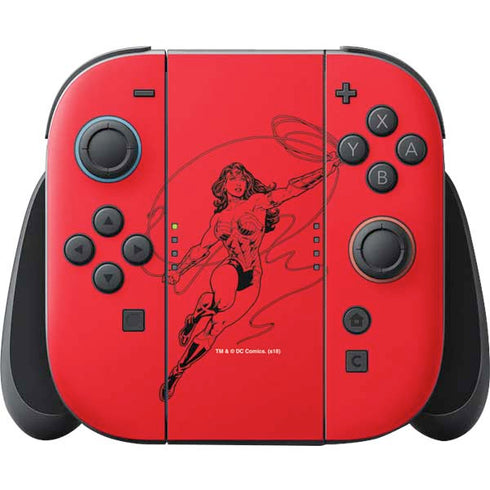 DC Comics Wonder Woman Comic Pop Nintendo Switch 2 (2025) Joy-Con Controller Skin