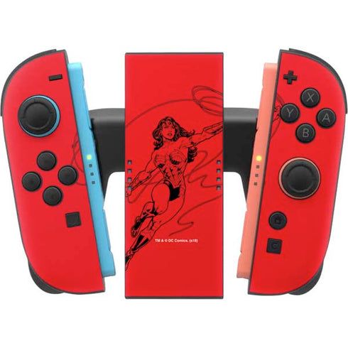 DC Comics Wonder Woman Comic Pop Nintendo Switch 2 (2025) Joy-Con Controller Skin