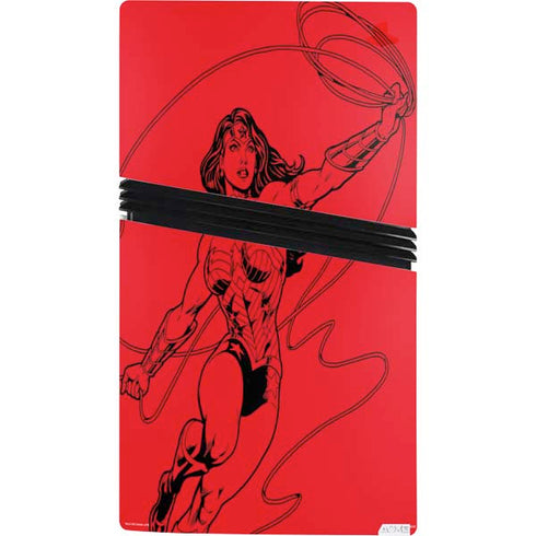 DC Comics Wonder Woman Comic Pop PS5 Pro Bundle Skin