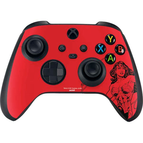 DC Comics Wonder Woman Comic Pop Xbox Series X Controller Skin