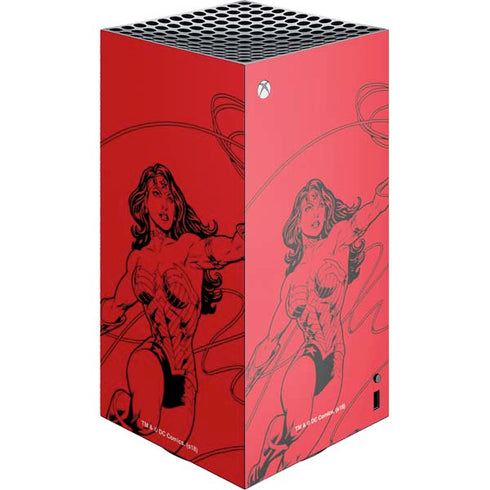 DC Comics Wonder Woman Comic Pop XBox Series X Digital Edition Console Skin