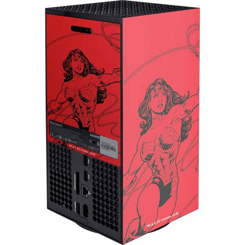 DC Comics Wonder Woman Comic Pop XBox Series X Digital Edition Console Skin