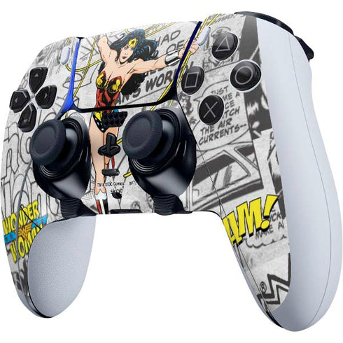 DC Comics Wonder Woman Classic Action Pose PS5 DualSense Edge Pro Controller Skin