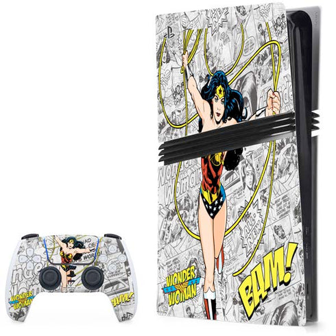 DC Comics Wonder Woman Classic Action Pose PS5 Pro Bundle Skin