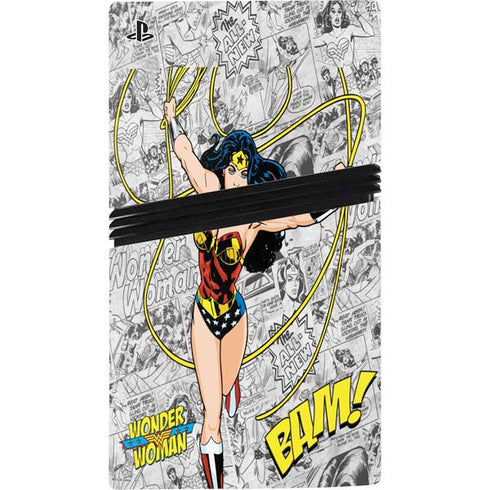 DC Comics Wonder Woman Classic Action Pose PS5 Pro Console Skin