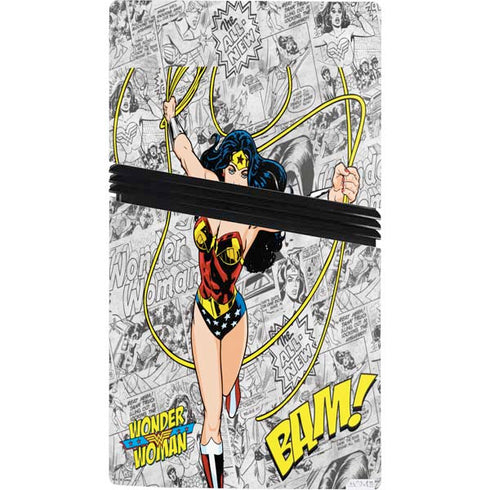 DC Comics Wonder Woman Classic Action Pose PS5 Pro Console Skin