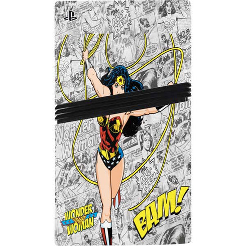 DC Comics Wonder Woman Classic Action Pose PS5 Pro Disk Bundle Skin