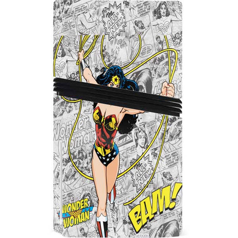 DC Comics Wonder Woman Classic Action Pose PS5 Pro Disk Console Skin