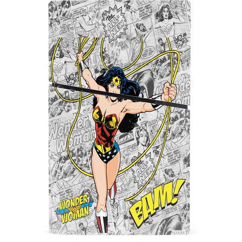 DC Comics Wonder Woman Classic Action Pose PS5 Slim Digital Edition Console Skin