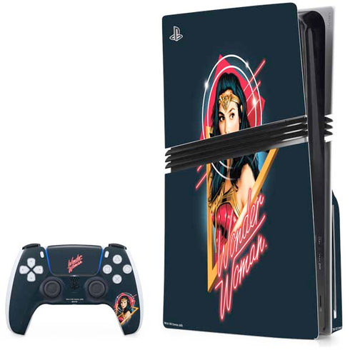 Wonder Woman 1984 (2020) Character Movie Poster PS5 Pro Disk Bundle Skin