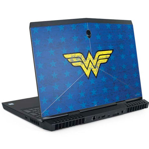 DC Comics Wonder Woman Emblem on Flag Dell Alienware Skin