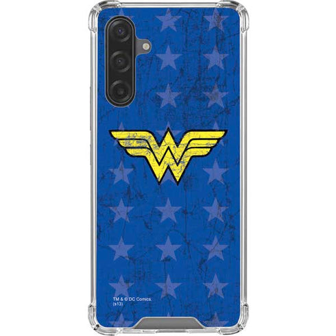 DC Comics Wonder Woman Emblem on Flag Galaxy A17 Clear Case