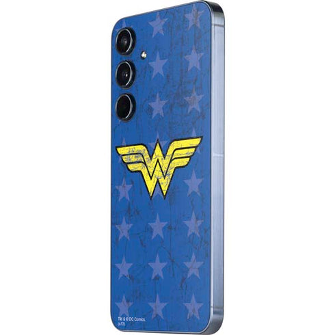 DC Comics Wonder Woman Emblem on Flag Galaxy A55 5G Skin